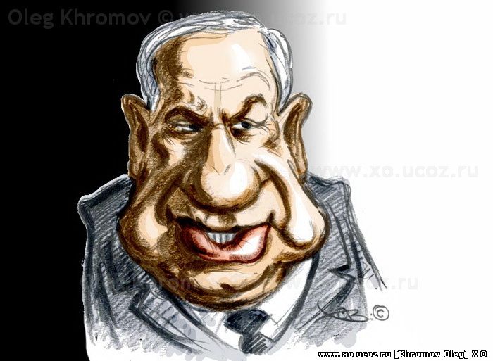 Премьер-министр Израиля Биньямин Нетаньяху победил на выборах / Israeli Prime Minister Benjamin Netanyahu, партия Ликуд, карикатур, cartoon