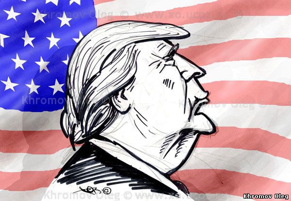 Дональд Трамп новый президент США | карикатура Donald Trump is the new president of the USA caricature