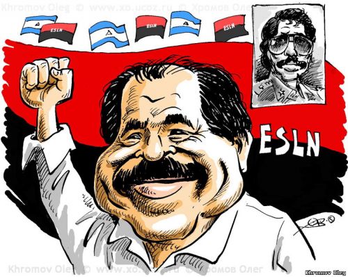 Команданте Даниэль Ортега третий раз подряд выигрывает президентские выборы Никарагуа | шарж карикатура 